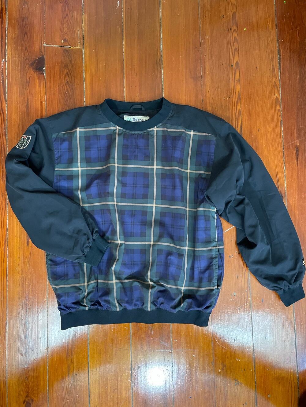 Vintage Tourney Gore-Tex Pullover Jacket Men’s Large Plaid Waterproof Shell